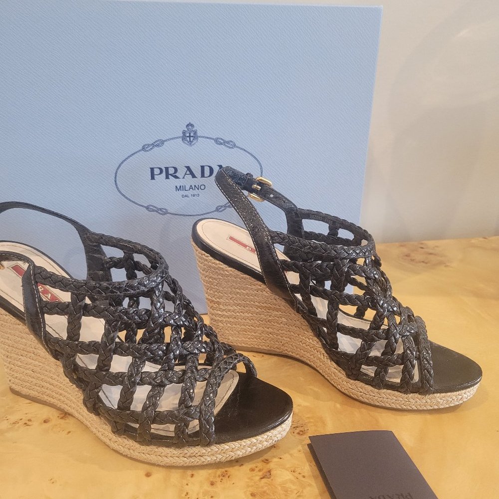 Prada wedges
